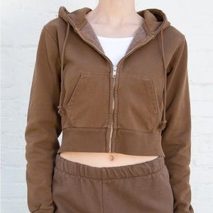 Brandy Melville Brown Crystal Hoodie